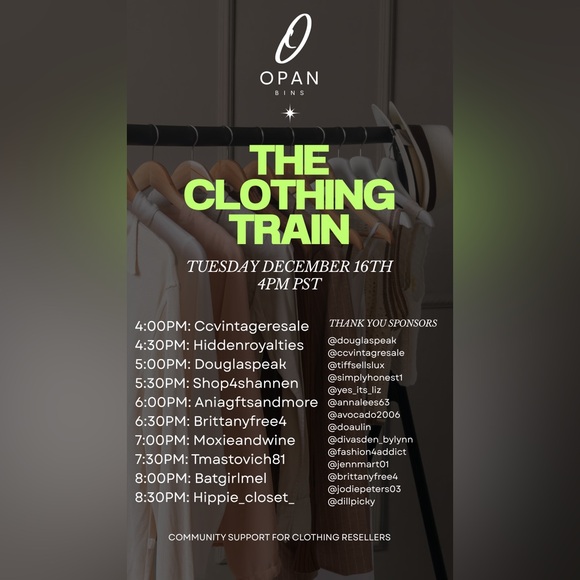 Other - The Opan Bins Clothing Train 
DECEMBER Edition
